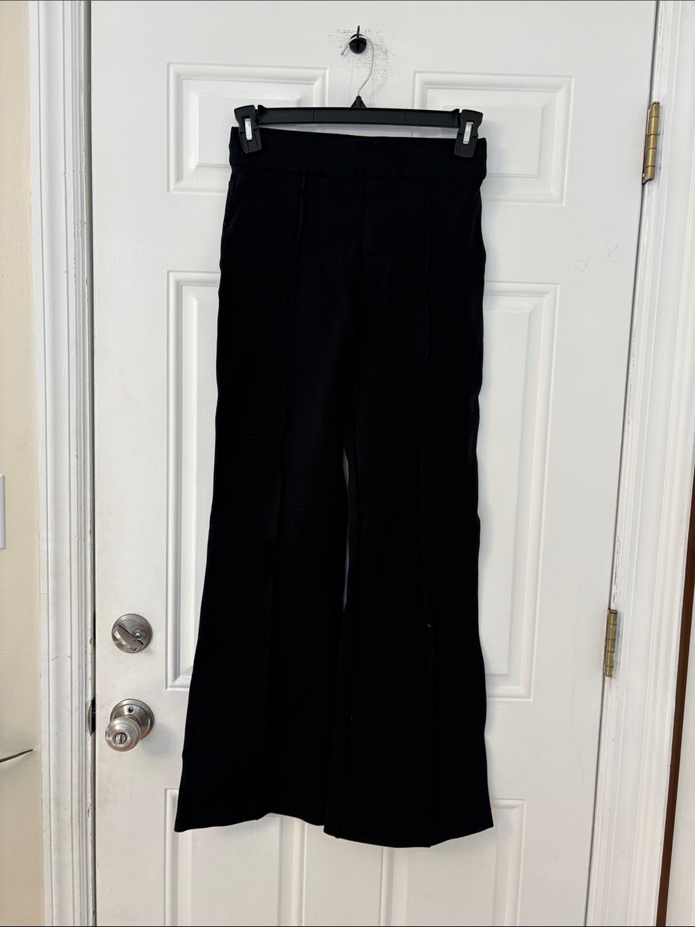 Spanx Women Ponte Pants Black The Perfect Hi-Rise Flare Medium